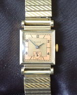Schaffir 40's vintage tank case watch
